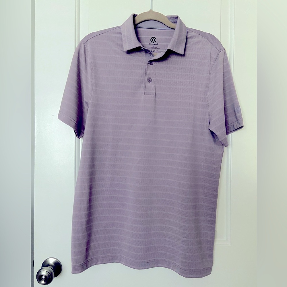 Striped Golf  Polo Shirt
